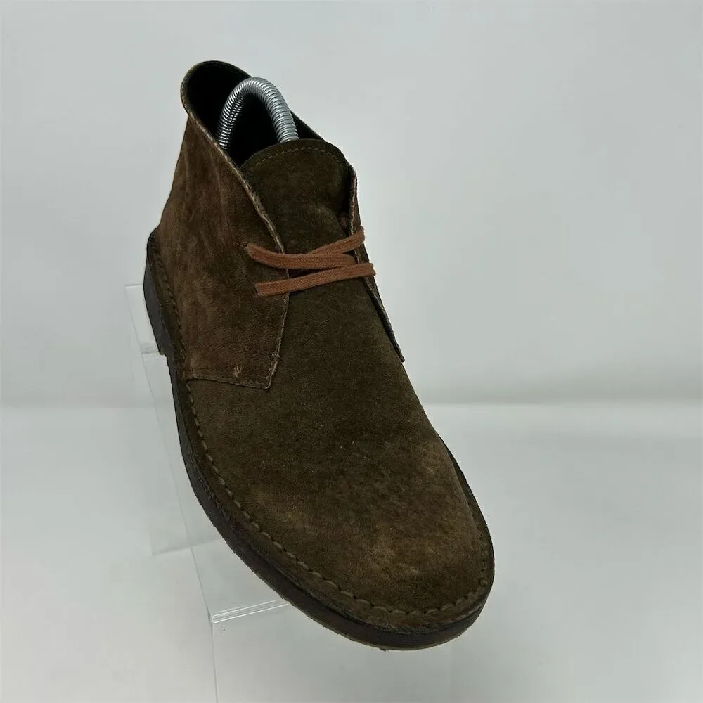 MG Italian Made Lace Up Chukka Boots Size 39 Brown Suede Lace Up Casual